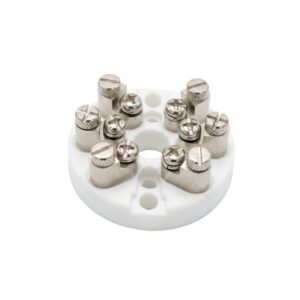 Bornera cerámica 6 puntos de conexión