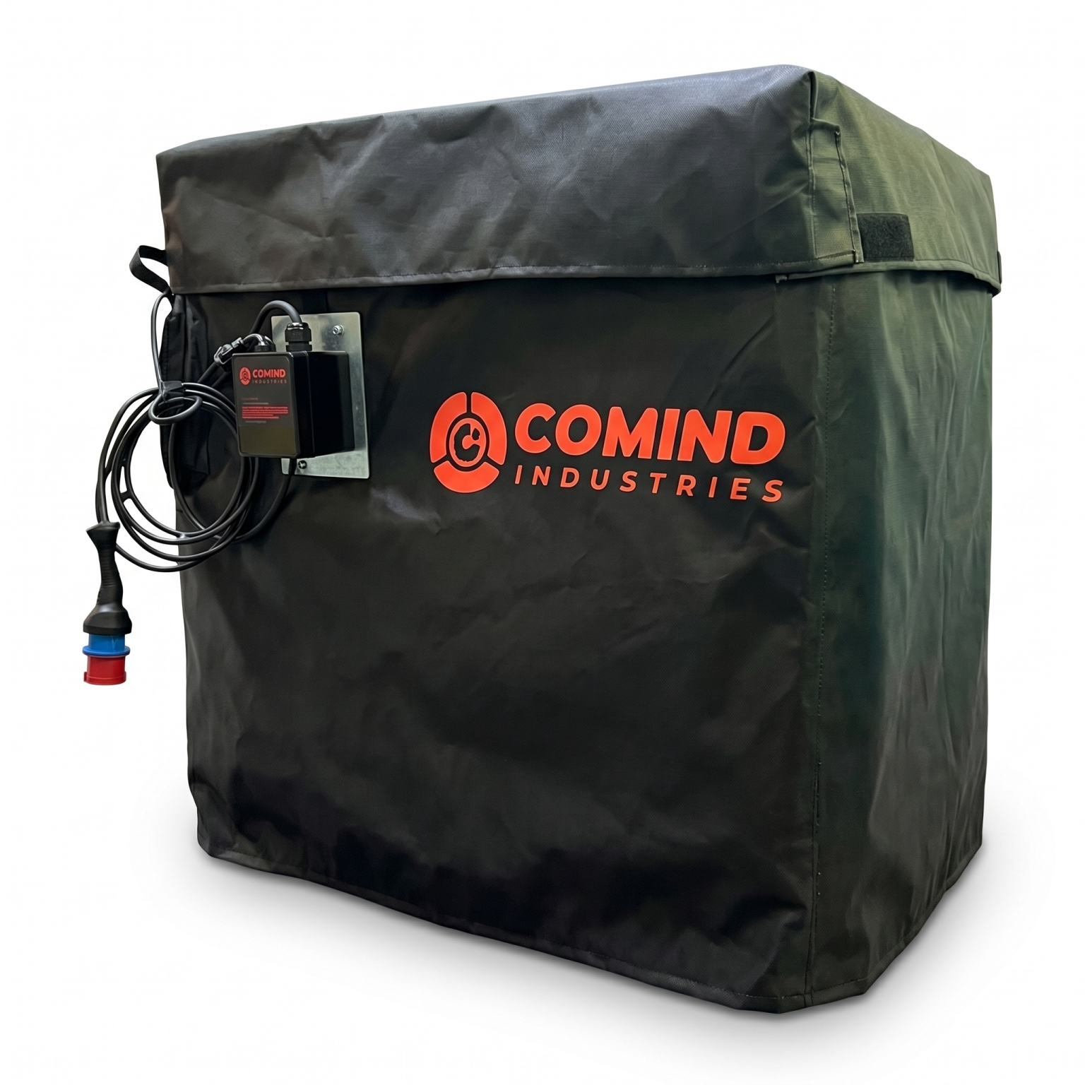 Manta calefactora ATEX para IBC de 1000 litros - vista lateral