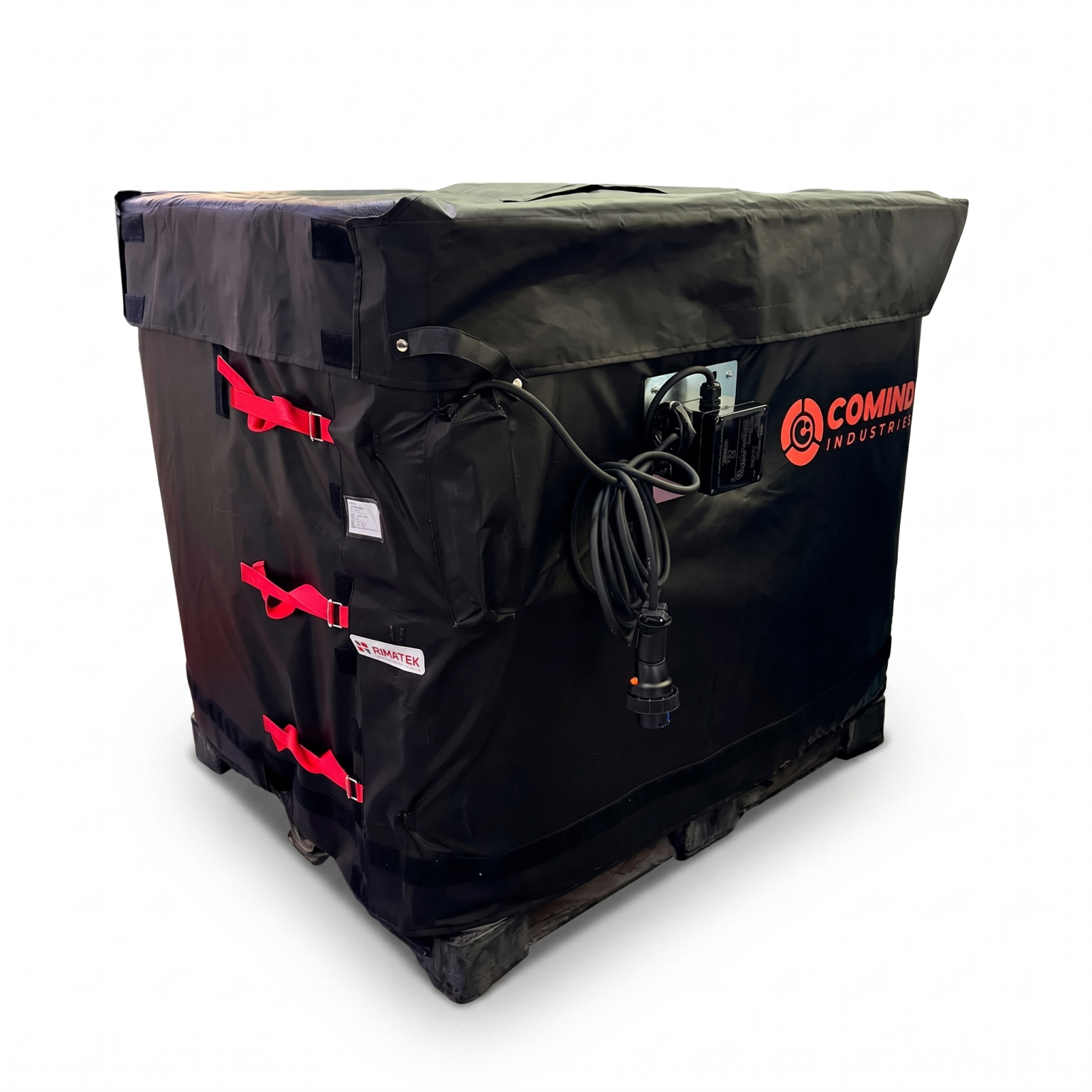 Manta calefactora ATEX para IBC de 1000 litros - vista general