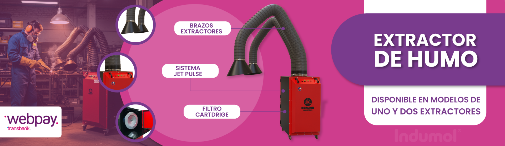 Banner - Extractor de humo | Indumol